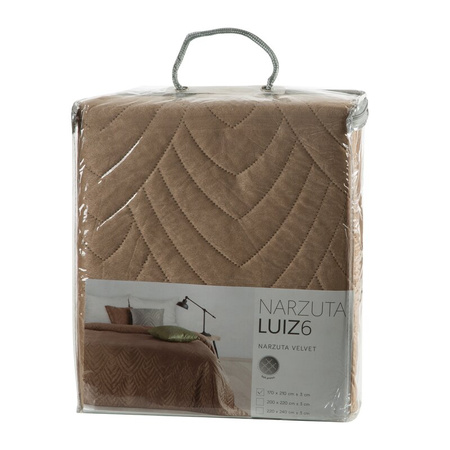 NARZUTA D91 LUIZ 6 200 X 220 CM CIEMNOBEŻOWY