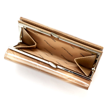 Portfel damski skóra naturalna skórzany Gregorio 