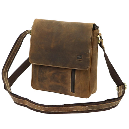 Torba saszetka na ramię męska skórzana skóra naturalna Nordee 