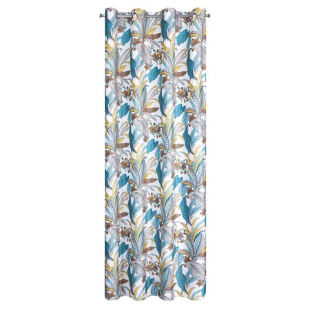 ZASŁONA GOTOWA D91 BARI 140 X 250 CM TURKUSOWY