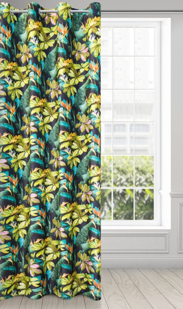 ZASŁONA GOTOWA D91 LIVY 140 X 250 CM CZARNY