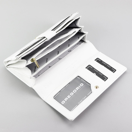 Portfel damski skórzany skóra naturalna Gregorio