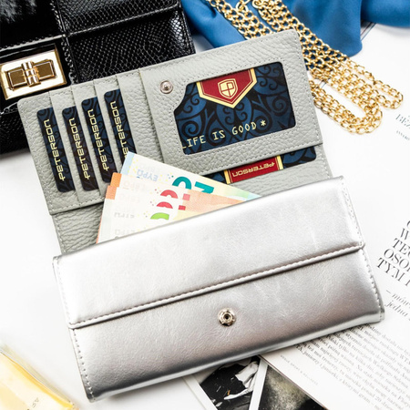 Portfel damski skóra naturalna skórzany Peterson