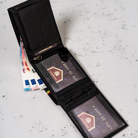 Portfel męski skórzany skóra naturalna  Peterson