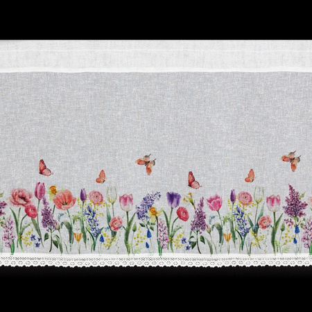 FIRANA GOTOWA BELLA NA TAŚMIE 150 X 30 CM BIAŁY