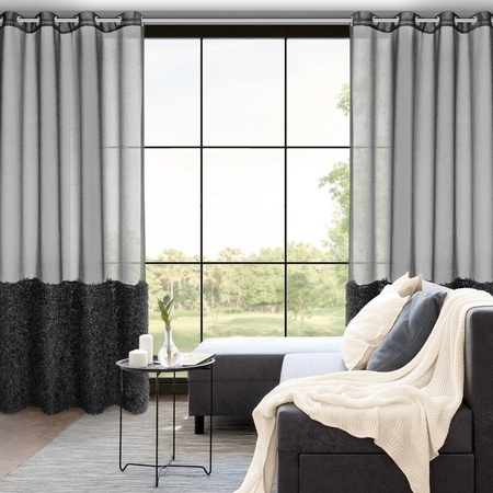 FIRANA GOTOWA MARION 140 X 250 CM CZARNY