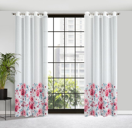 ZASŁONA GOTOWA CARLA 140 X 250 CM BIAŁY