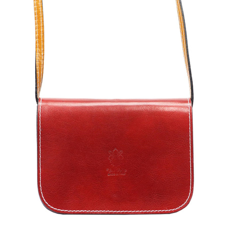 Florence torebka listonoszka skóra naturalna różowy