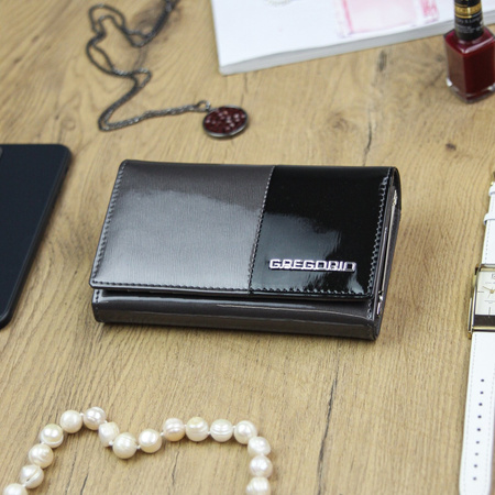 Portfel damski skórzany skóra naturalna Gregorio 