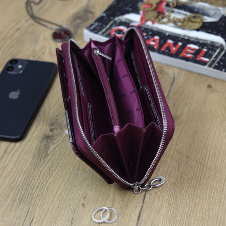 Portfel damski skórzany skóra naturalna Gregorio