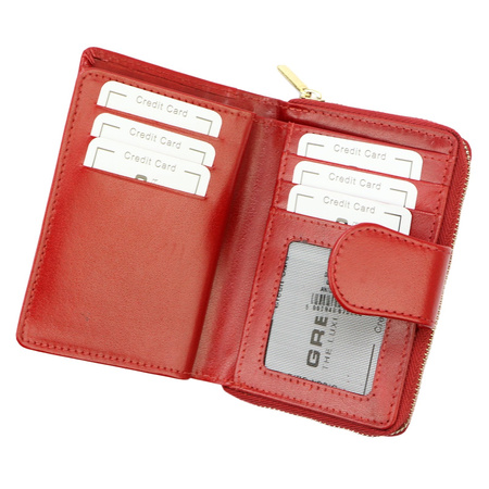 Portfel damski skóra naturalna skórzany Gregorio 