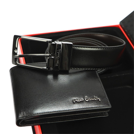 Zestaw na prezent dla mężczyzny portfel i pasek męski skórzany Pierre Cardin