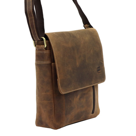 Torba saszetka na ramię męska skórzana skóra naturalna Nordee 