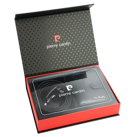 Zestaw na prezent dla mężczyzny portfel i pasek męski skórzany Pierre Cardin