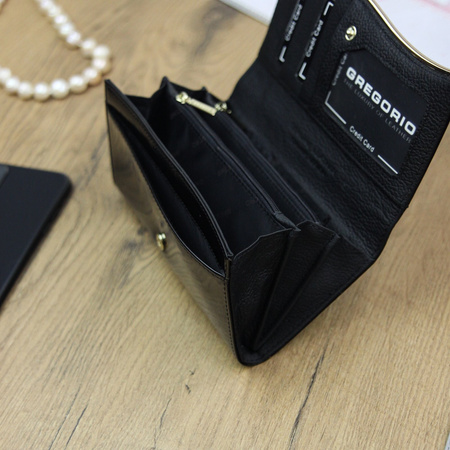 Portfel damski skórzany skóra naturalna Gregorio