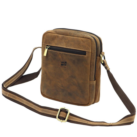 Torba saszetka na ramię męska skórzana skóra naturalna Nordee