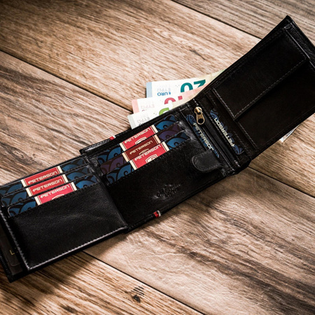 Portfel męski skórzany skóra naturalna  Peterson