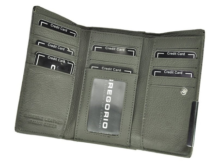 Portfel damski skórzany skóra naturalna Gregorio 