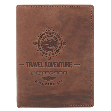 Portfel męski skórzany skóra naturalna  Peterson