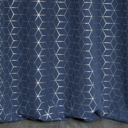 ZASŁONA GOTOWA CUBE 140 X 250 CM GRANATOWY