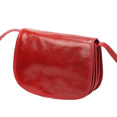 Florence torebka listonoszka skóra naturalna czerwony