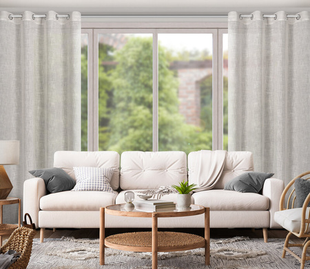 ZASŁONA GOTOWA NEL 140 X 250 CM SZARY