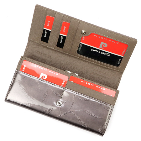 Portfel damski skórzany skóra naturalna Pierre Cardin 