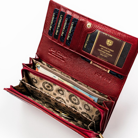 Portfel damski skóra naturalna skórzany Peterson