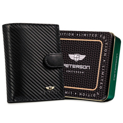 Portfel męski skórzany skóra naturalna  Peterson