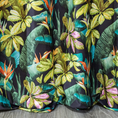 ZASŁONA GOTOWA D91 LIVY 140 X 250 CM CZARNY