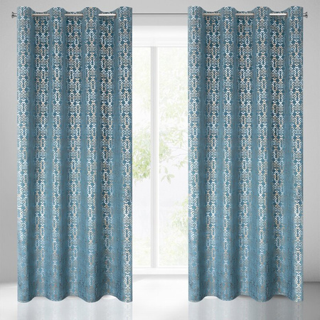 ZASŁONA GOTOWA LAURA 140 X 250 CM NIEBIESKI