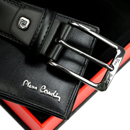 Zestaw na prezent dla mężczyzny portfel i pasek męski skórzany Pierre Cardin