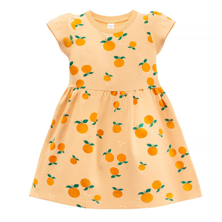 Sukienka KR FRUIT&SUN żółty,pomarańcze 116