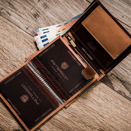 Portfel damski skórzany skóra naturalna  Peterson