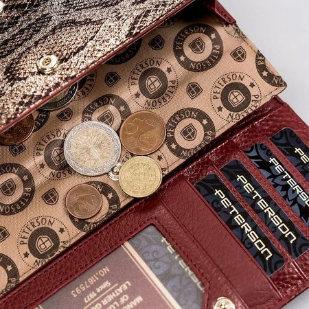 Portfel damski skórzany skóra naturalna  Peterson