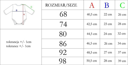Body niemowlęce dla chłopca krótki rękaw Tukan Nicol 