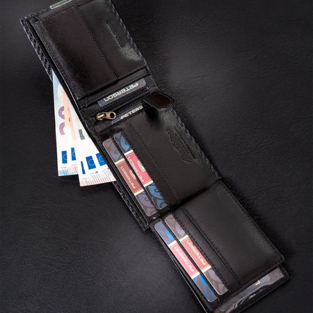 Portfel męski skórzany skóra naturalna Peterson