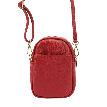 Greorgio torebka listonoszka skóra naturalna niebieski