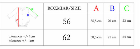 Body krawat muszka niemowlęce rozpinane kopertowo dla chłopca długi rękaw Nicol Viki 