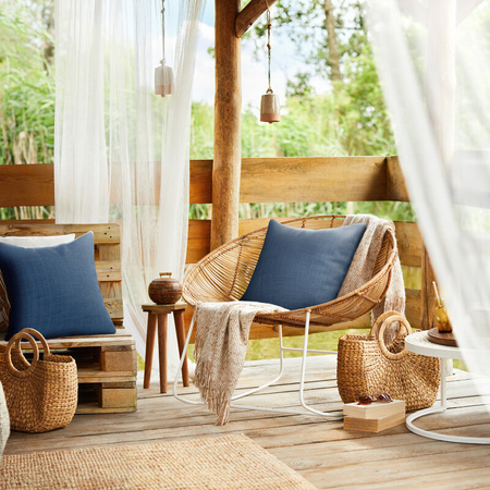 POSZEWKA GARDEN3 45 X 45 CM GRANATOWY