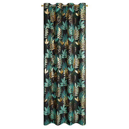 ZASŁONA GOTOWA MALTA 140 X 250 CM CZARNY