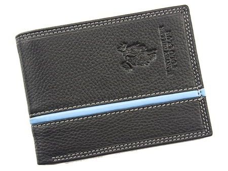 Skórzany pasek męski ELITE czarny 105-cm