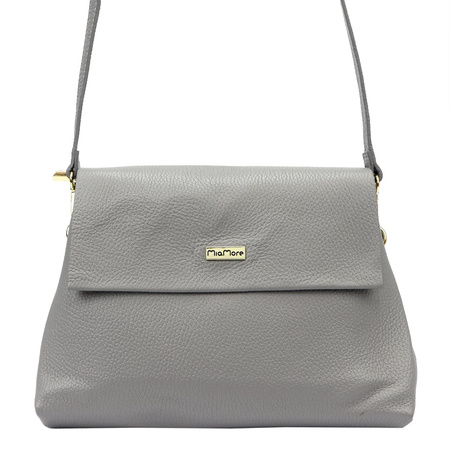 MiaMore torebka listonoszka skóra naturalna beżowy