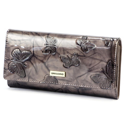 Portfel damski skórzany skóra naturalna Gregorio