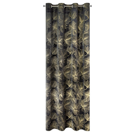 ZASŁONA GOTOWA STELLA 140 X 250 CM CZARNY