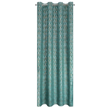 ZASŁONA GOTOWA LAURA 140 X 250 CM TURKUSOWY