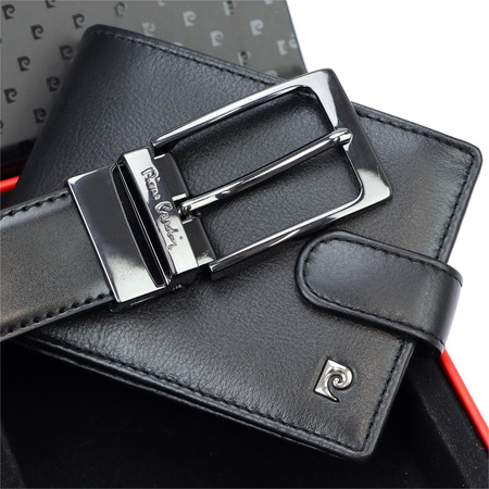 Zestaw na prezent dla mężczyzny portfel i pasek męski skórzany Pierre Cardin