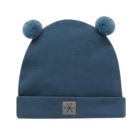 Czapka niemowlęca SCI+POM WINTER 24/25 granatowy 56/62