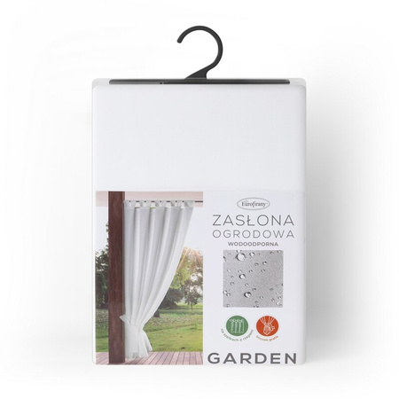 ZASŁONA GOTOWA GARDEN NA SZELKACH 155 X 240 CM BIAŁY