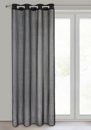 ZASŁONA GOTOWA AGIS 140 X 250 CM CZARNY